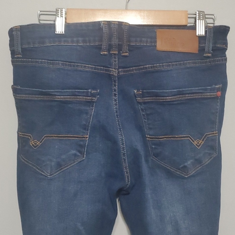 Voi Jeans Mens Size 32 Regular Blue Ripped Holes - Picture 10 of 16